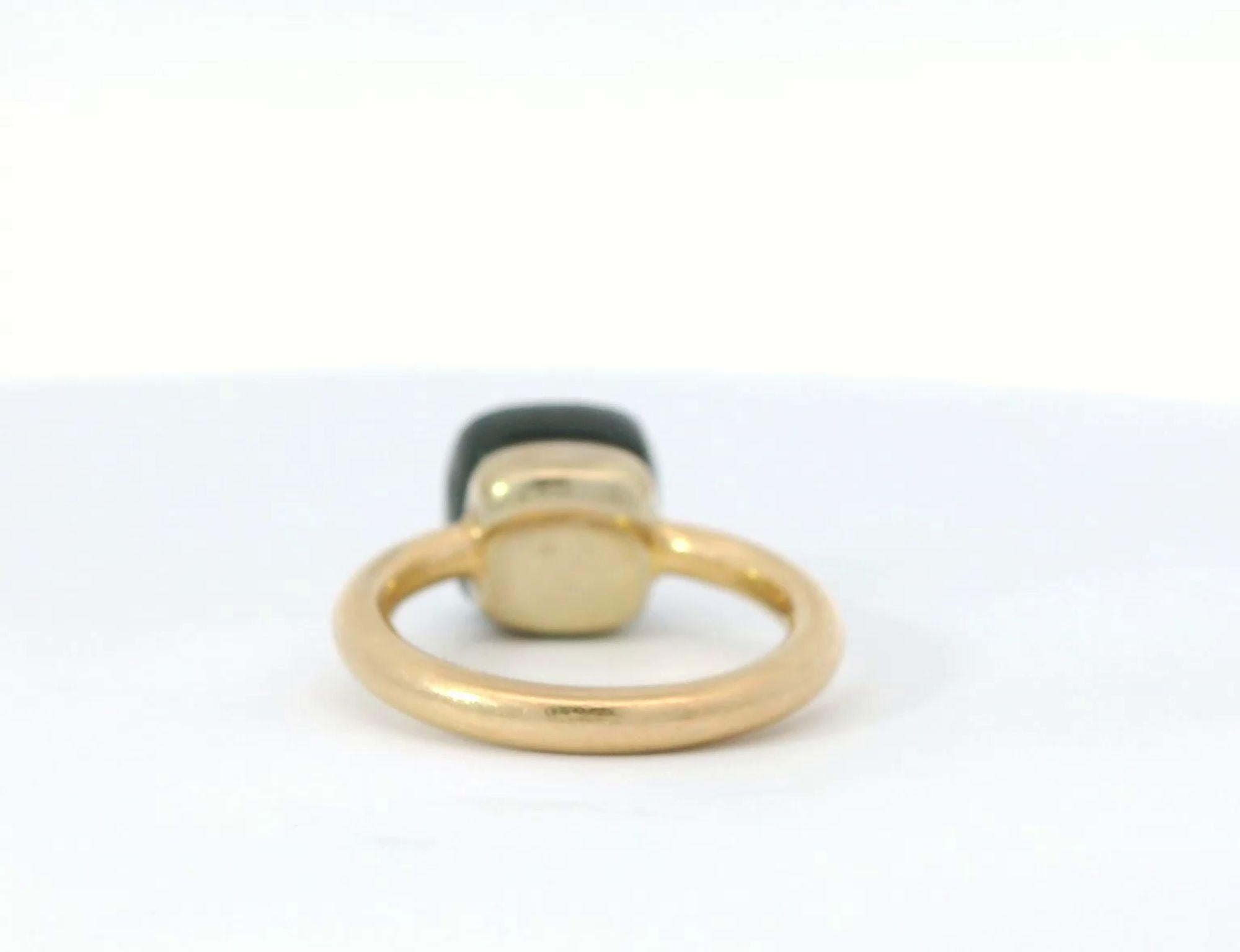 18k Rose Gold POMELLATO Classic NUDO Granaat Ring im Zustand „Hervorragend“ im Angebot in UTRECHT, NL