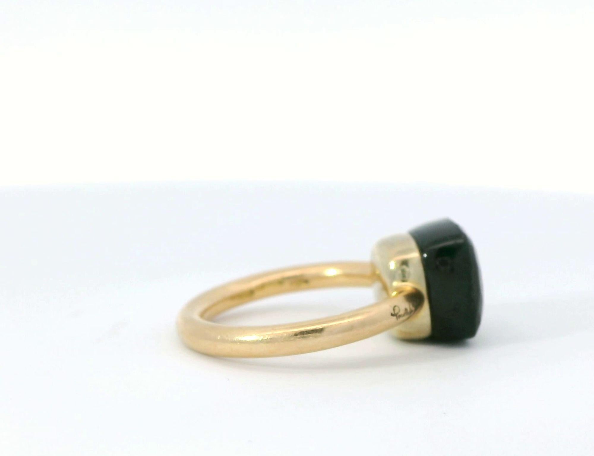 18k Rose Gold POMELLATO Classic NUDO Granaat Ring Damen im Angebot