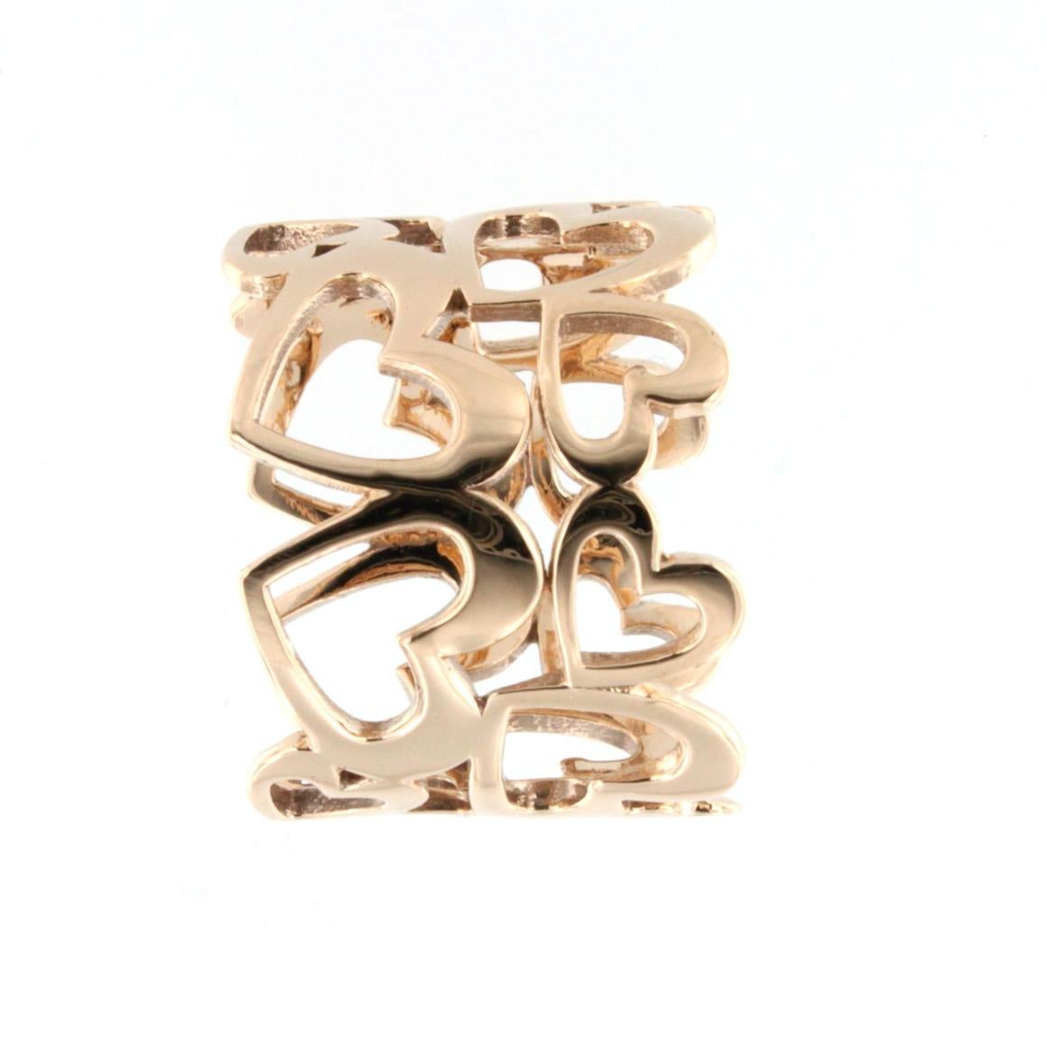 Women's or Men's 18 Karat Rose Gold Ring For Sale