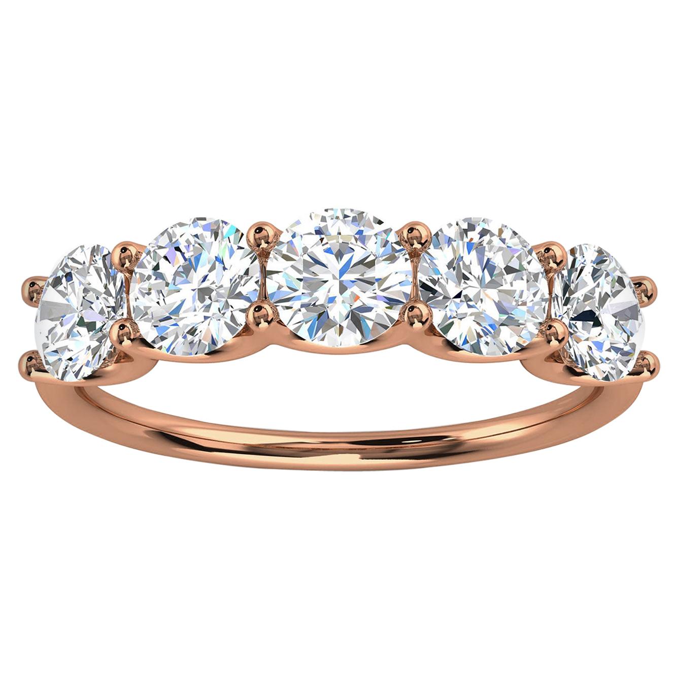 18k Rose Gold Sevilla Diamond Ring '1.5 Ct. Tw' For Sale