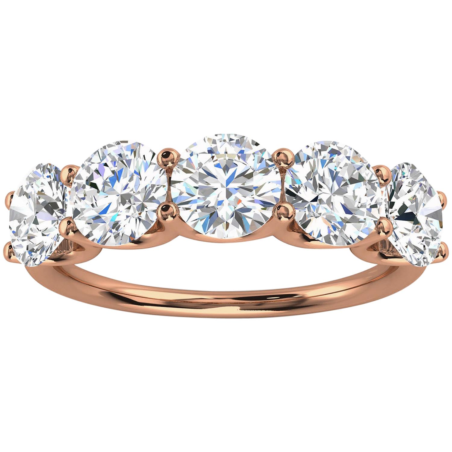 18K Rose Gold Sevilla Diamond Ring '2.5 Ct. Tw' For Sale
