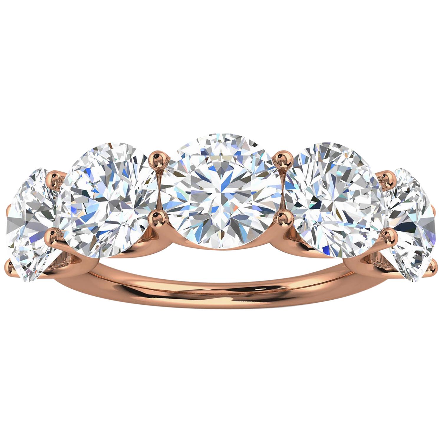 18k Rose Gold Sevilla Diamond Ring '5 Ct. Tw' For Sale