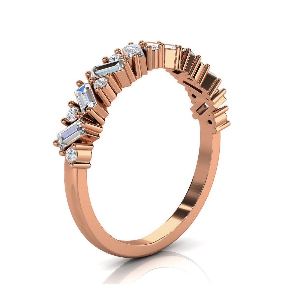 For Sale:  18k Rose Gold Sharvit Diamond Ring '1/3 Ct. Tw' 2