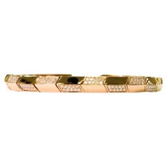 18 Karat Roségold schlanker Diamantarmreif mit natürlichen Diamanten IdunnCollection