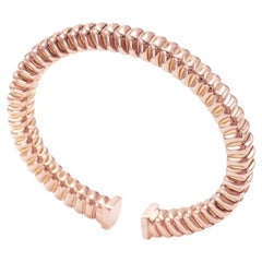 Bracciale Tubogas a forma di quadrato in oro rosa 18 carati - Collection'S