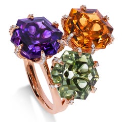 18K Rose Gold Starfish Claw Cocktail Ring