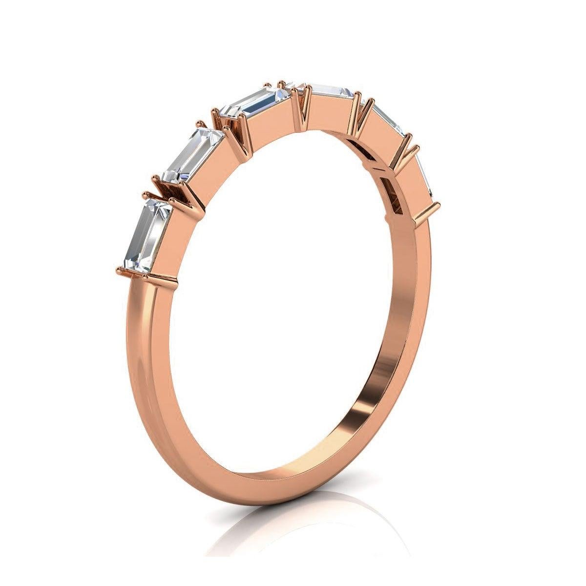 For Sale:  18K Rose Gold Telara Baguette Diamond Ring '1/3 Ct. tw' 2