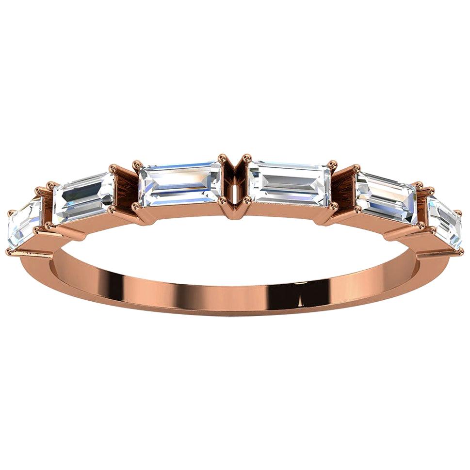 For Sale:  18K Rose Gold Telara Baguette Diamond Ring '1/3 Ct. tw'