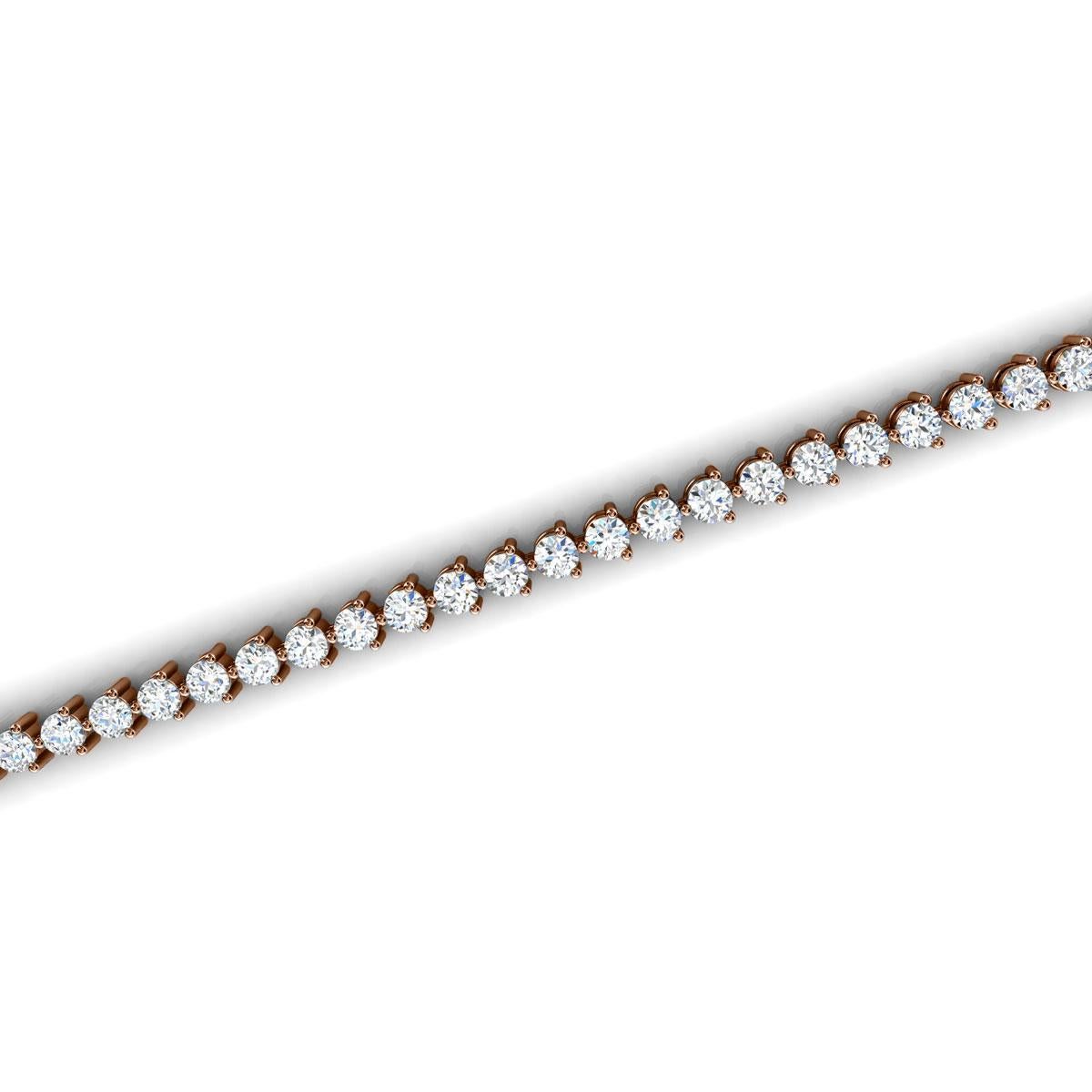 value of a 14 karat 3 carat diamond tennis bracelet