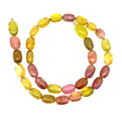 18Karat Rose Gold Tourmaline Strand with an 18K Yellow Gold Klimt Citrine Clasp