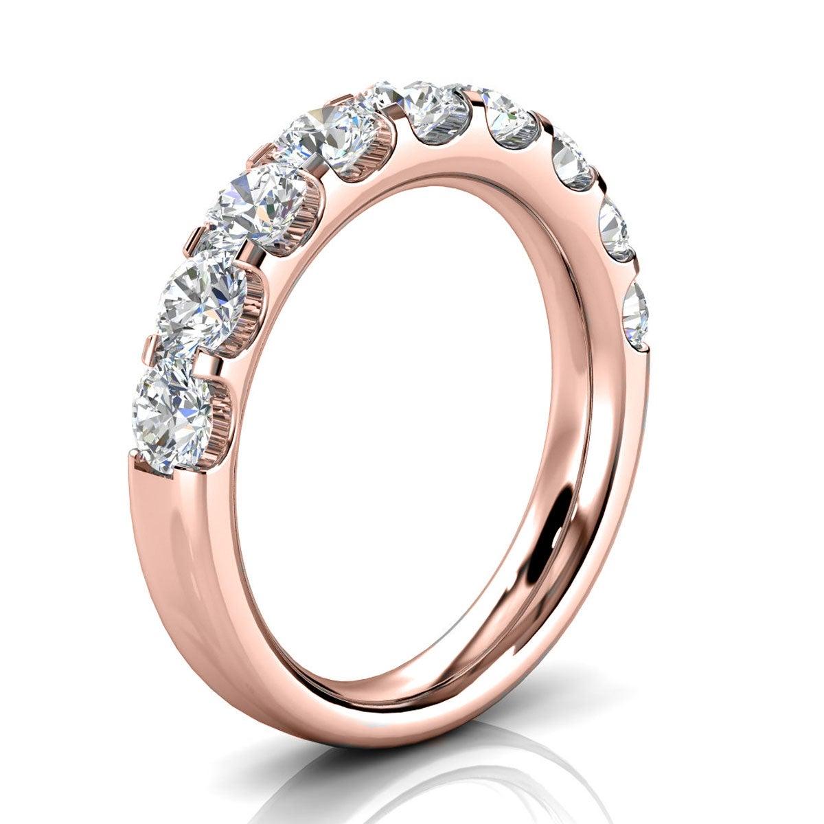 Im Angebot: 18 Karat Roségold Diamantring mit Mikro-Prong '1 1/2 Ct. tw' () 2