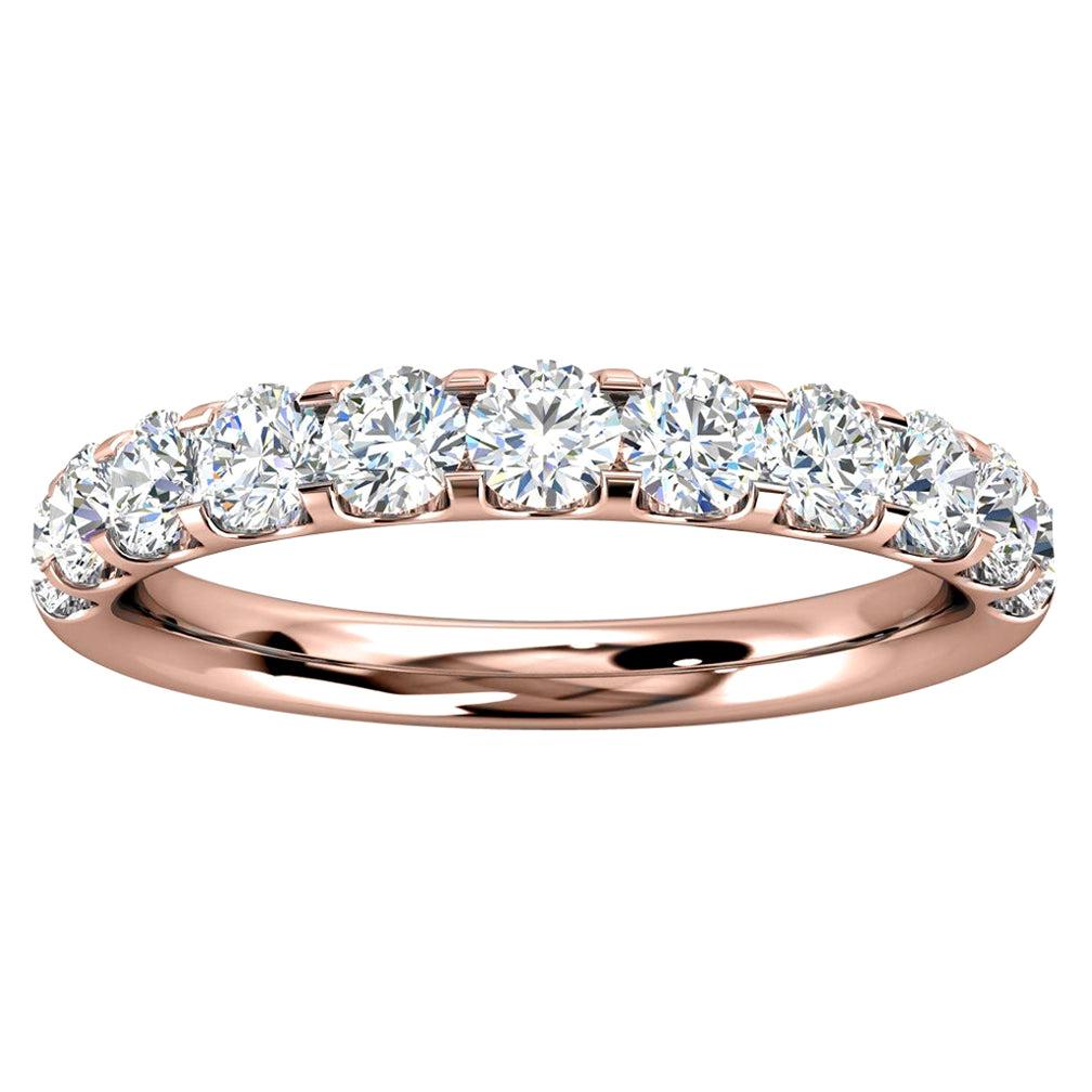 For Sale:  18k Rose Gold Valerie Micro-Prong Diamond Ring '1 Ct. Tw'