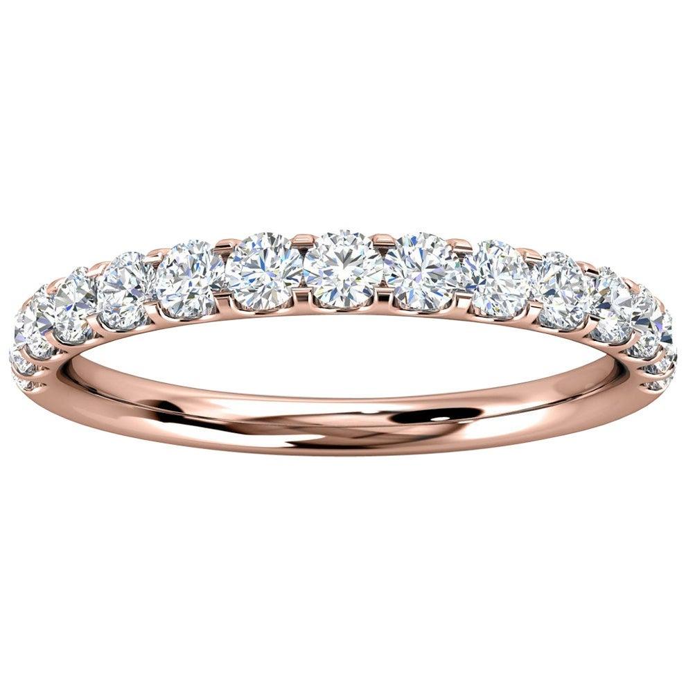 For Sale:  18k Rose Gold Valerie Micro-Prong Diamond Ring '2/5 Ct. tw'