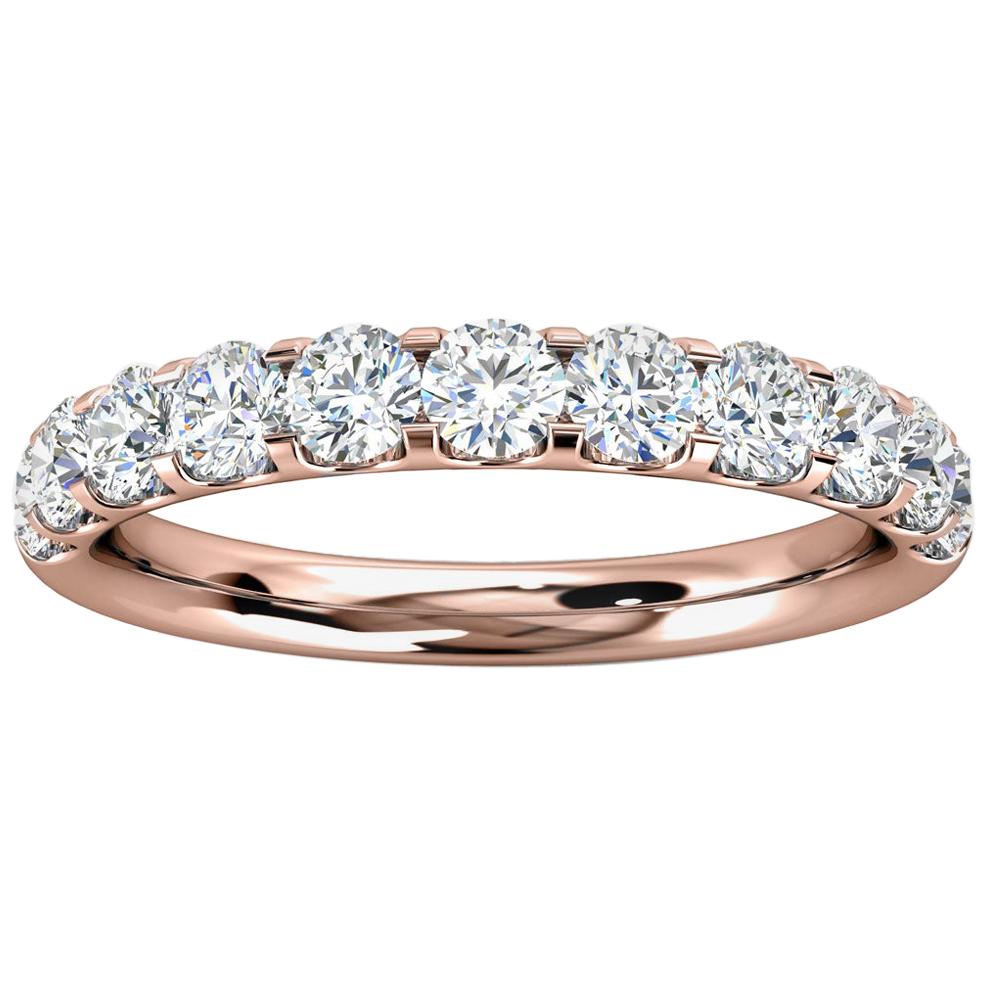 18k Rose Gold Valerie Micro-Prong Diamond Ring '3/4 Ct. tw' For Sale