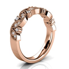 18k Rose Gold Vera Diamond Ring '1/5 Ct. tw'