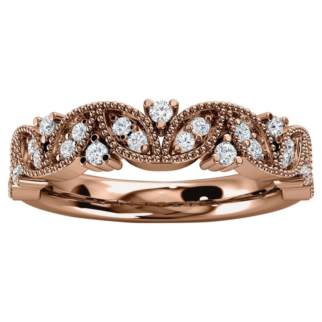 18k Rose Gold Vera Diamond Ring '1/5 Ct. tw'