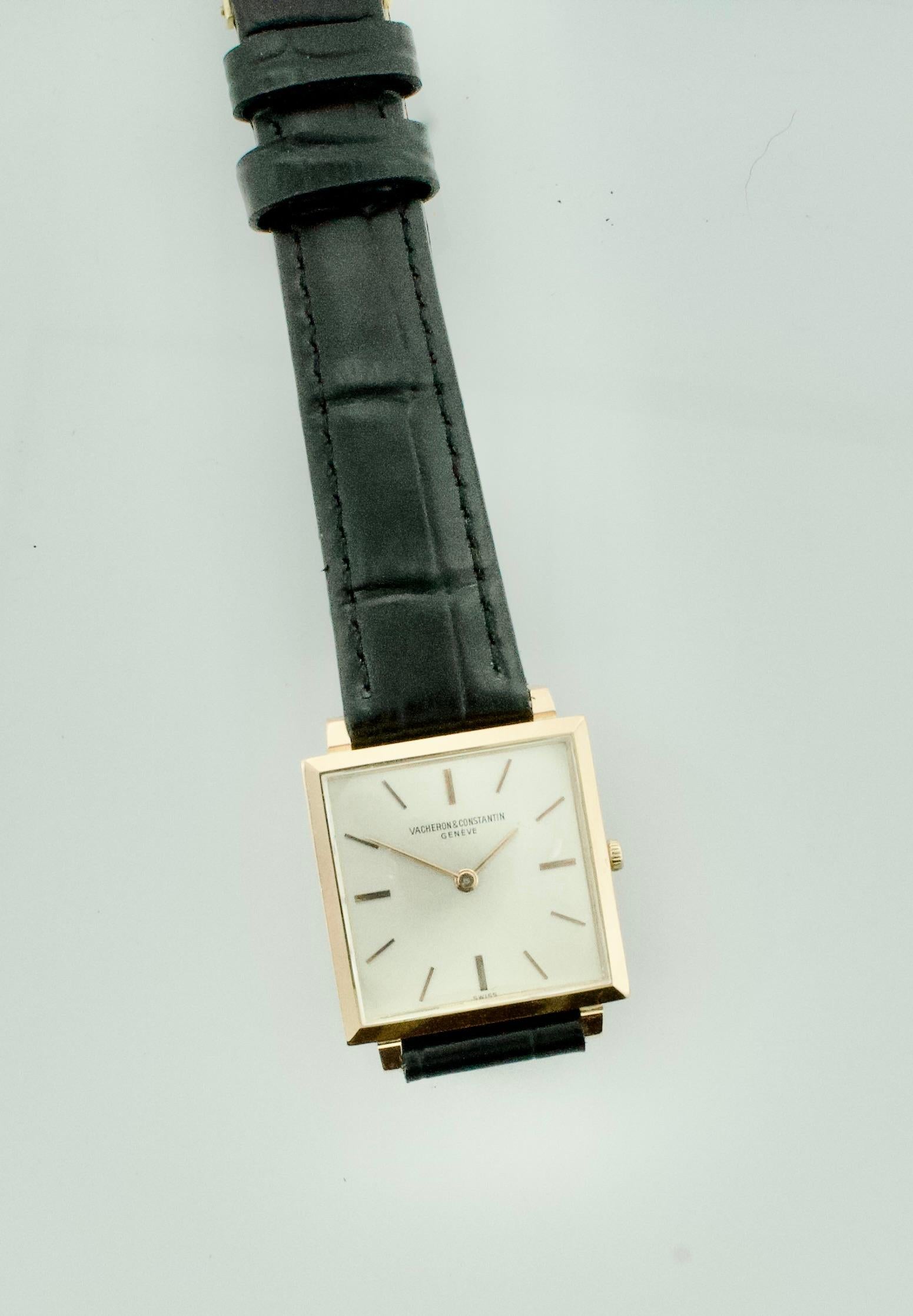Orologio da polso Vacheron Constantin d'epoca in oro rosa 18k, circa anni '60 In condizioni buone in vendita a Wailea, HI