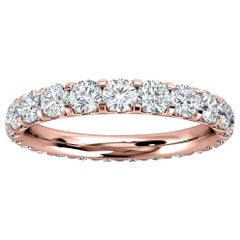 18k Rose Gold Viola Eternity Micro-Prong Diamond Ring '1 1/2 Ct. Tw'