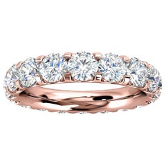18K Rose Gold Viola Eternity Micro-Prong Diamond Ring '3 Ct. tw'
