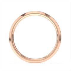 18 Karat Rose Gold Vivian Beveled Edge Eternity Diamond Ring '1/10 Carat'