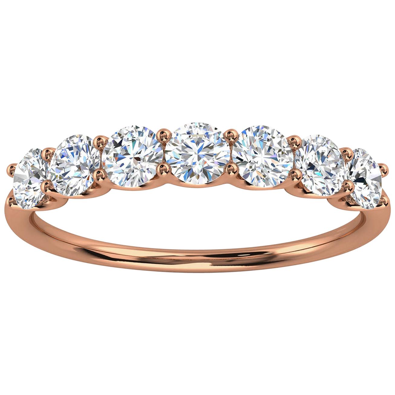 18K Rose Gold Winter Diamond Ring '3/4 Ct. Tw' For Sale