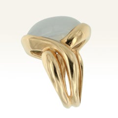 18 Karat Rose Gold with Chalcedony Ring