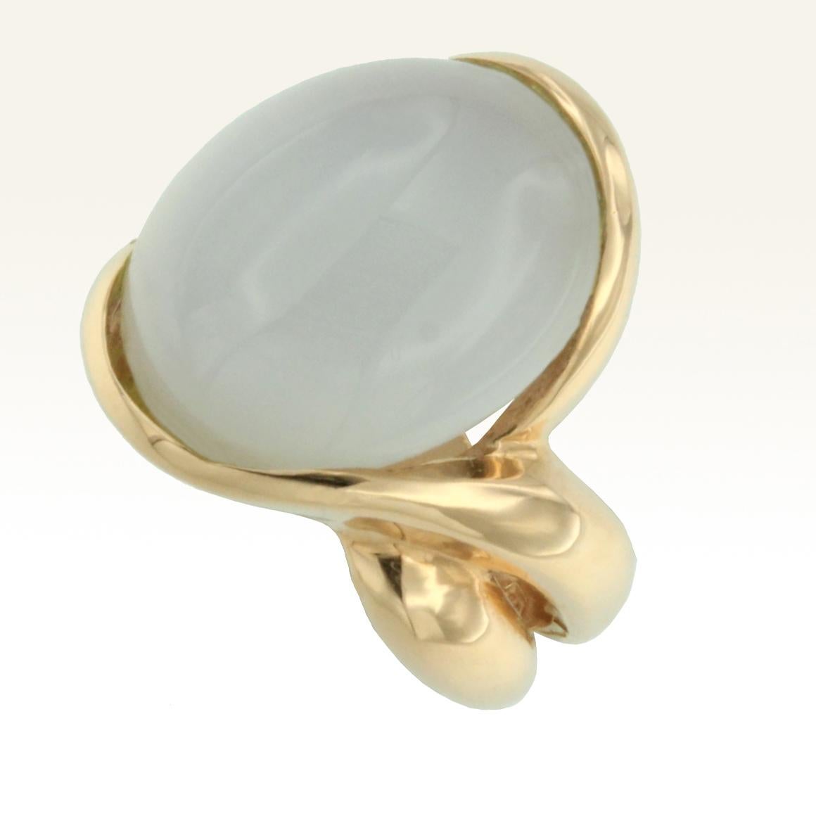 gold chalcedony ring