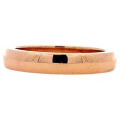 18k Rose gut glatt poliert Ehering Band