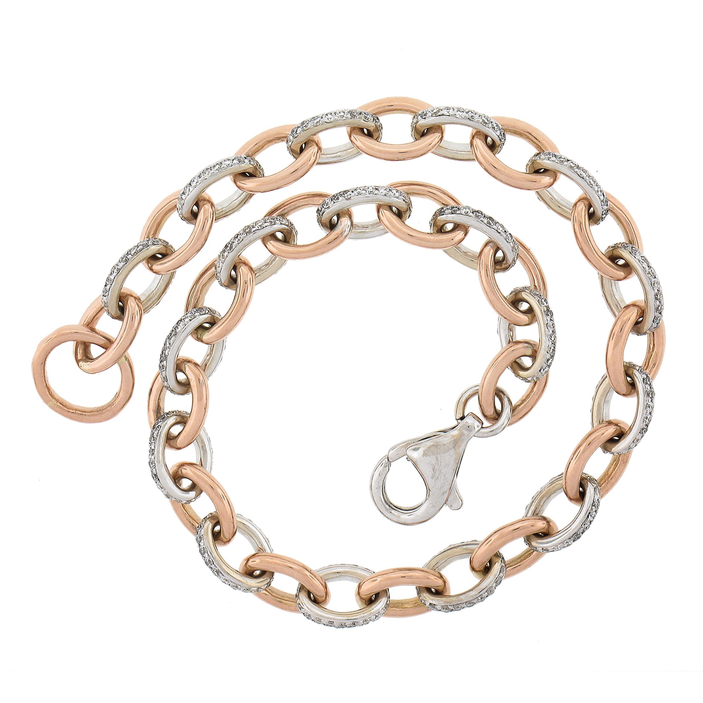 18K Rose & White Gold 7.25
