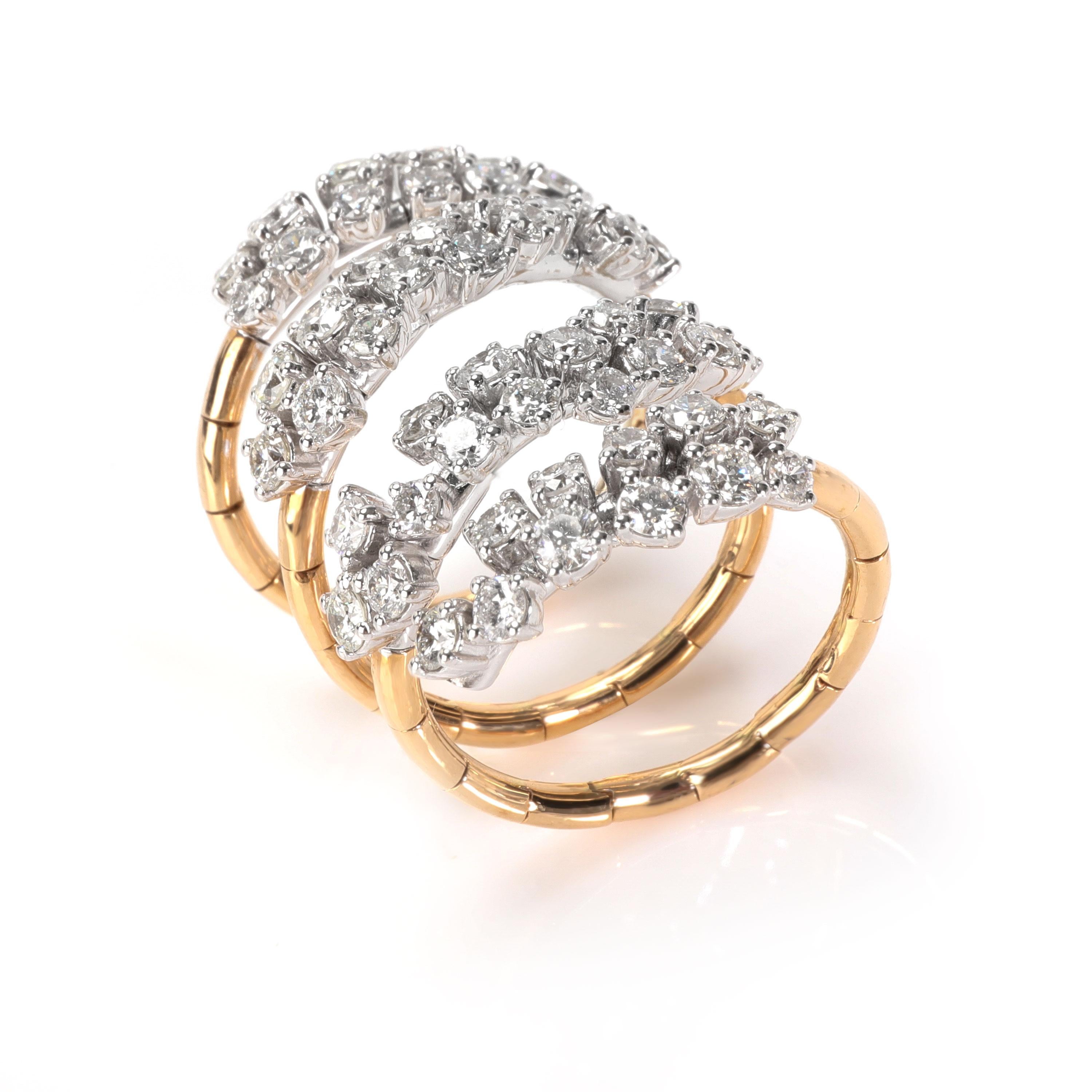 Flexibler Spiralring aus 18K Rose & Weißgold mit 2,63 Ctw Diamanten

PRIMÄRE DETAILS
SKU: 111686
Listing Titel: 18K Rose & White Gold Flexible Spirale Ring mit 2,63 Ctw von Diamanten
Condit Beschreibung: Verkauft für 8645 USD. Ungetragen und in