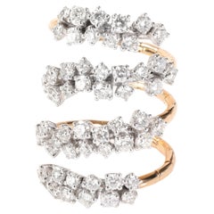Flexibler Ring aus 18K Rose & Weißgold, 2,63 Ctw.