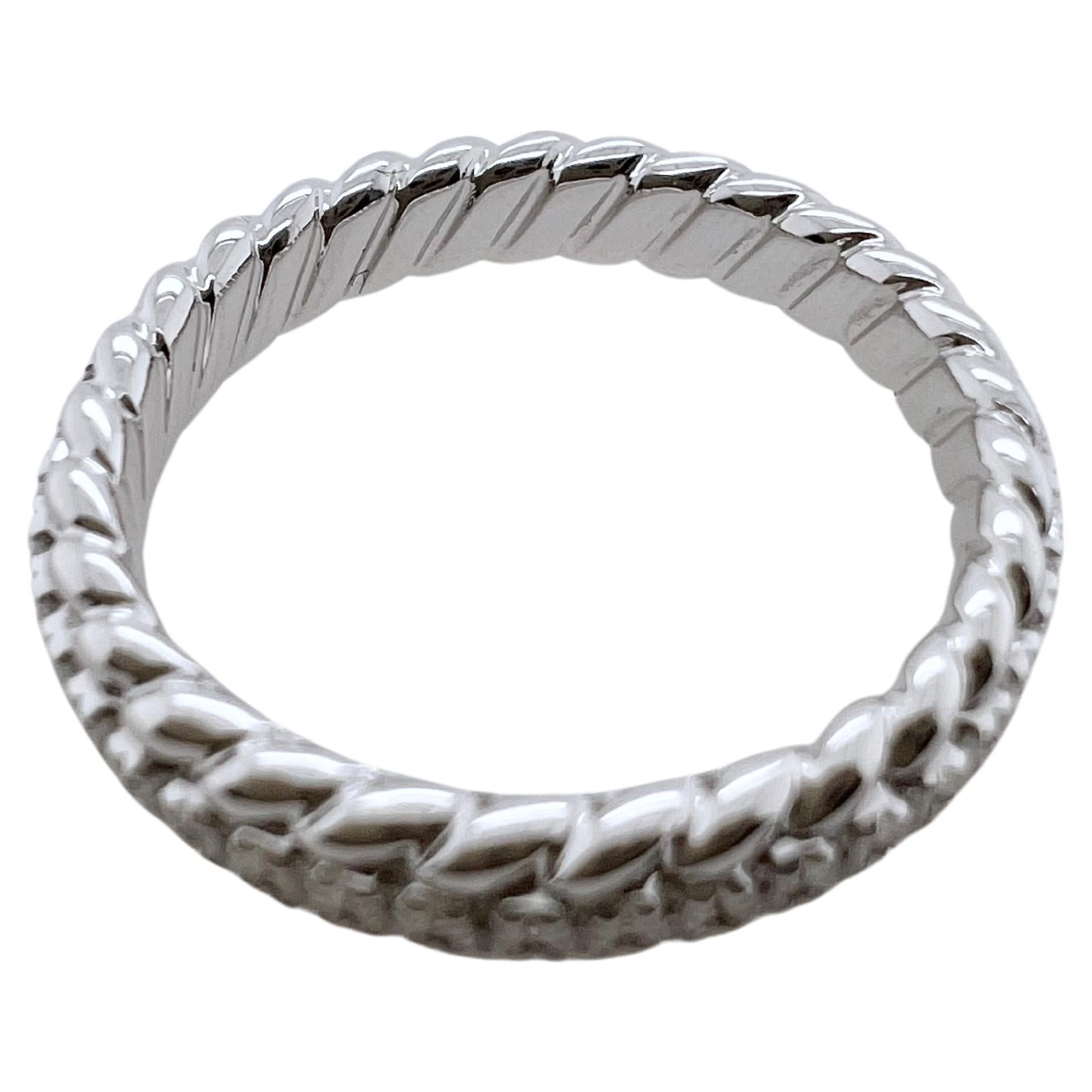18k Rose, White, Yellow Gold Diamond Stackable Eternity Bands For Sale 1