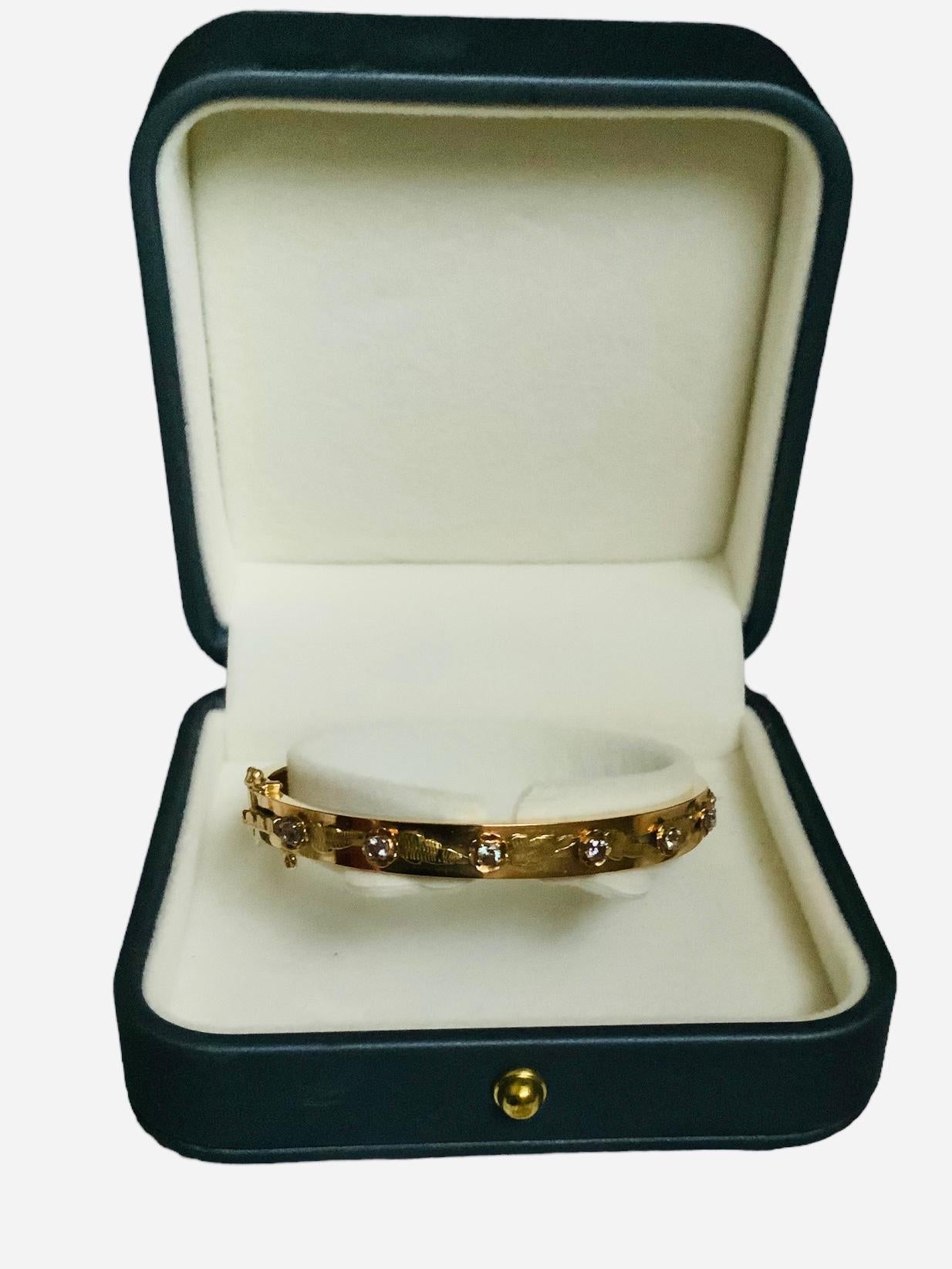 18K Rose/Yellow Gold Alexandrite Bracelet For Sale 2