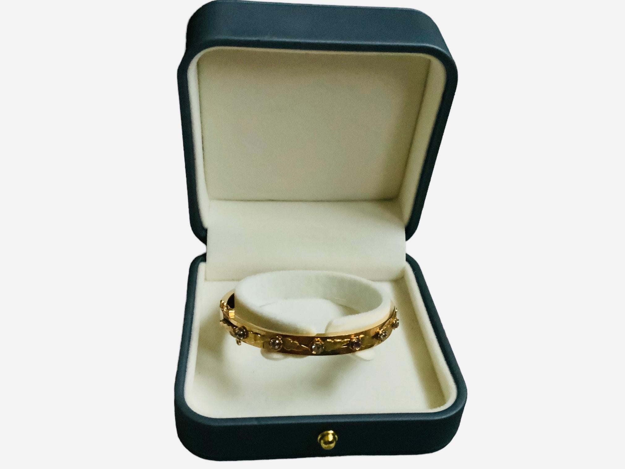Bracelet alexandrite rose/jaune 18 carats en vente 5