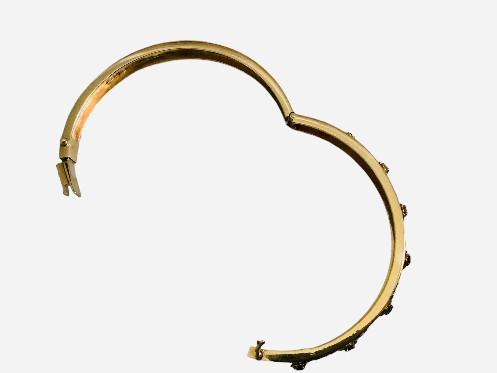 18K Rose/Yellow Gold Alexandrite Bracelet For Sale 6