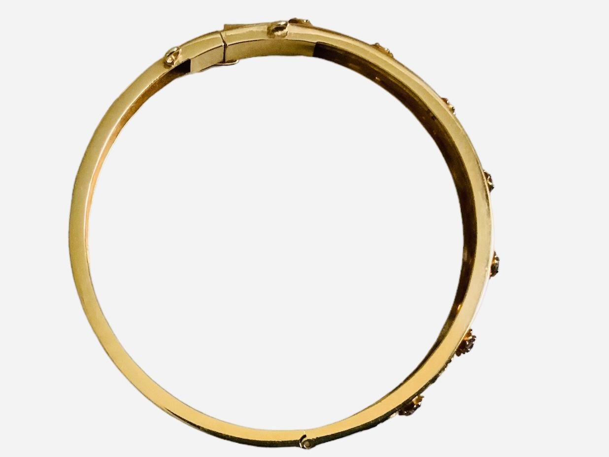 Women's or Men's 18K Rose/Yellow Gold Alexandrite Bracelet For Sale