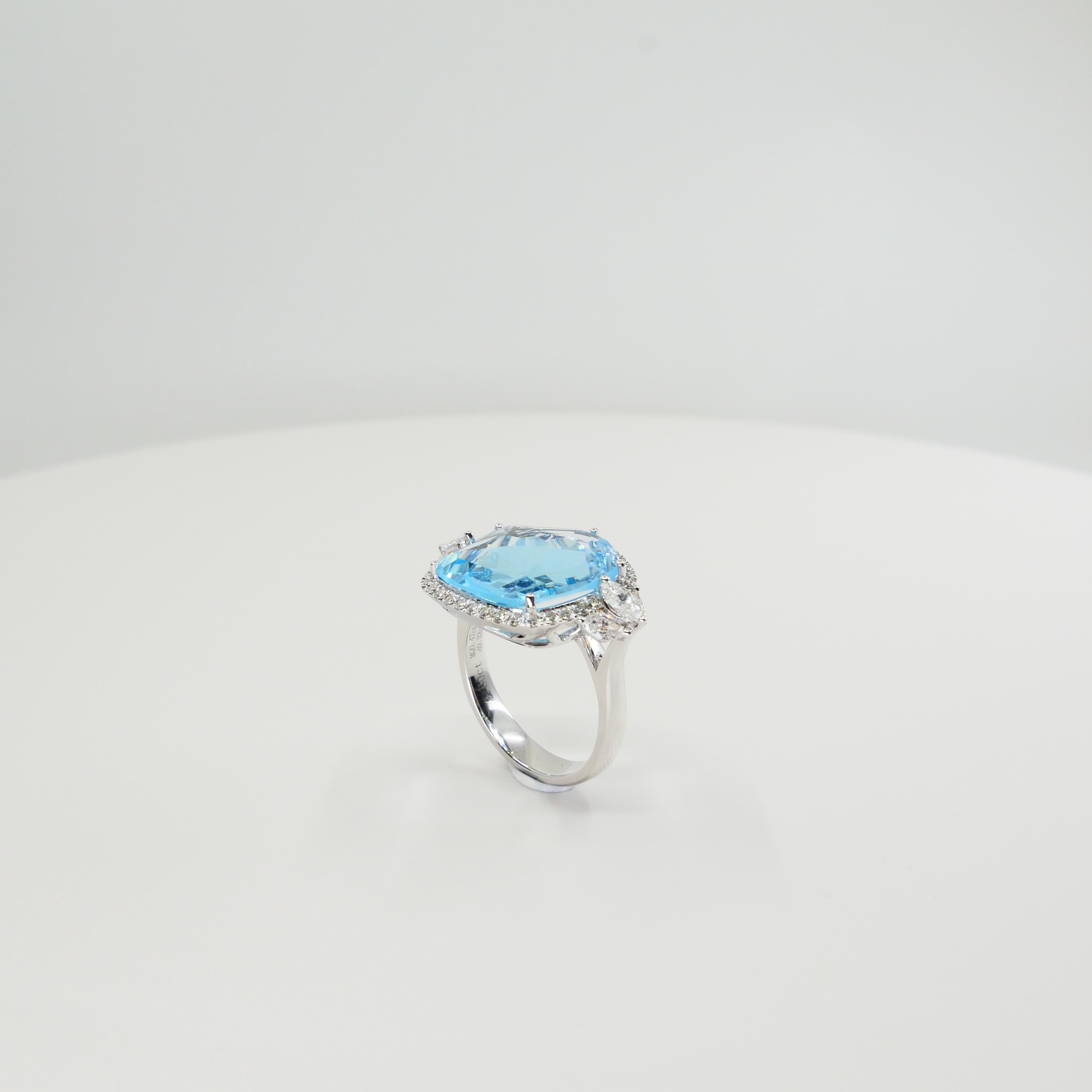baby blue diamond ring