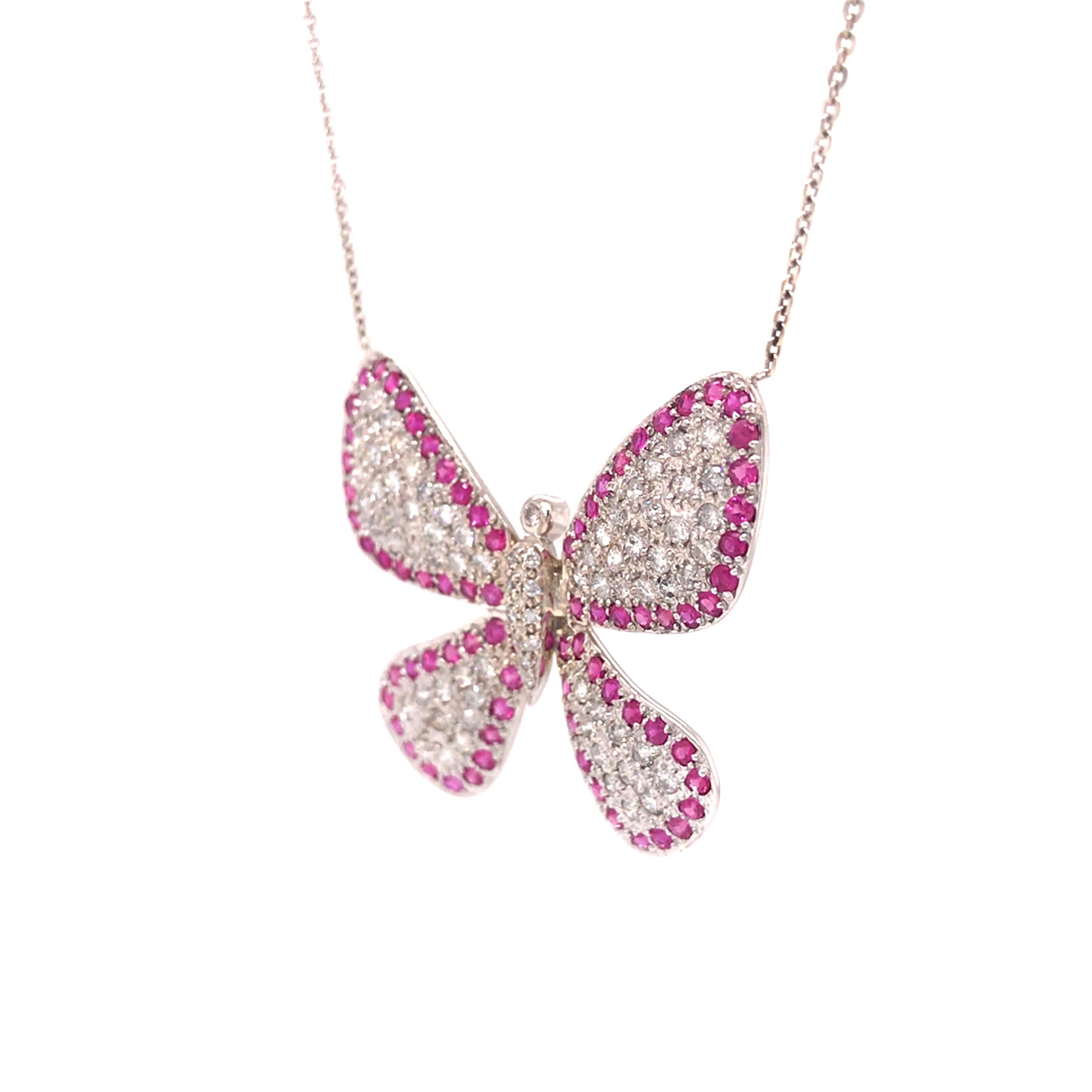 pandora butterfly necklace