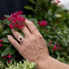 18k Ruby and Diamond Ring
