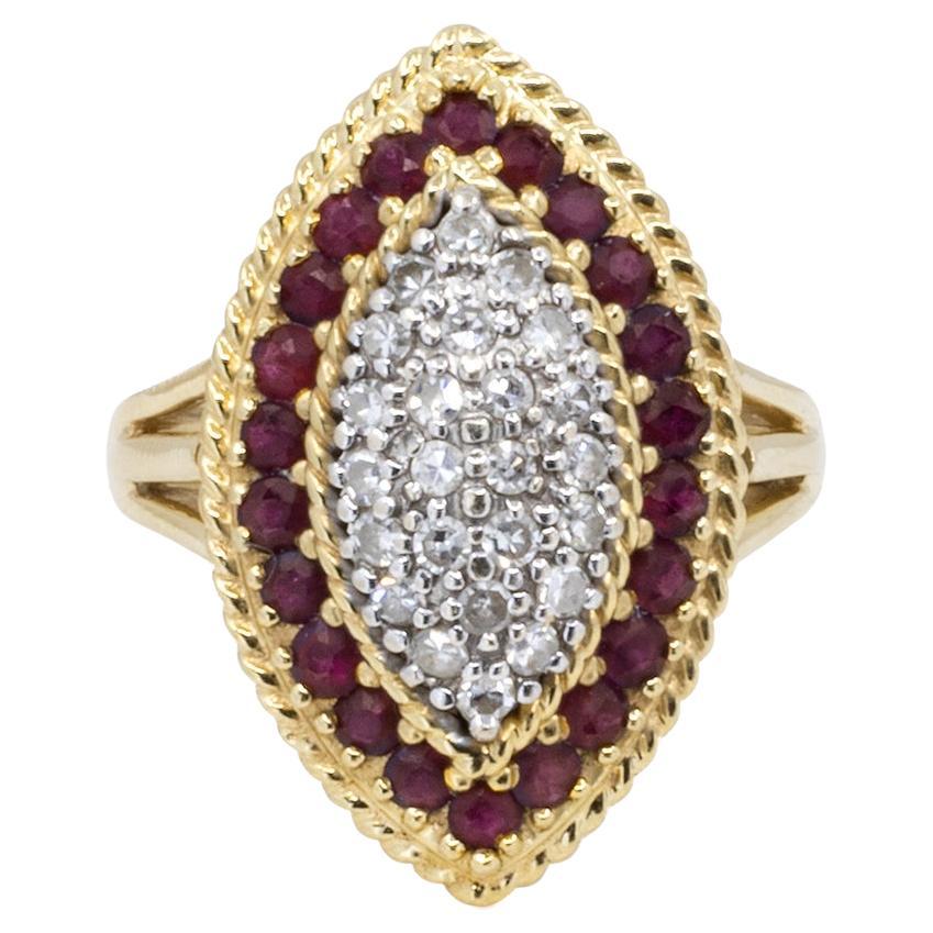 18k Ruby & Diamond Ring