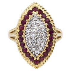 18k Ruby & Diamond Ring