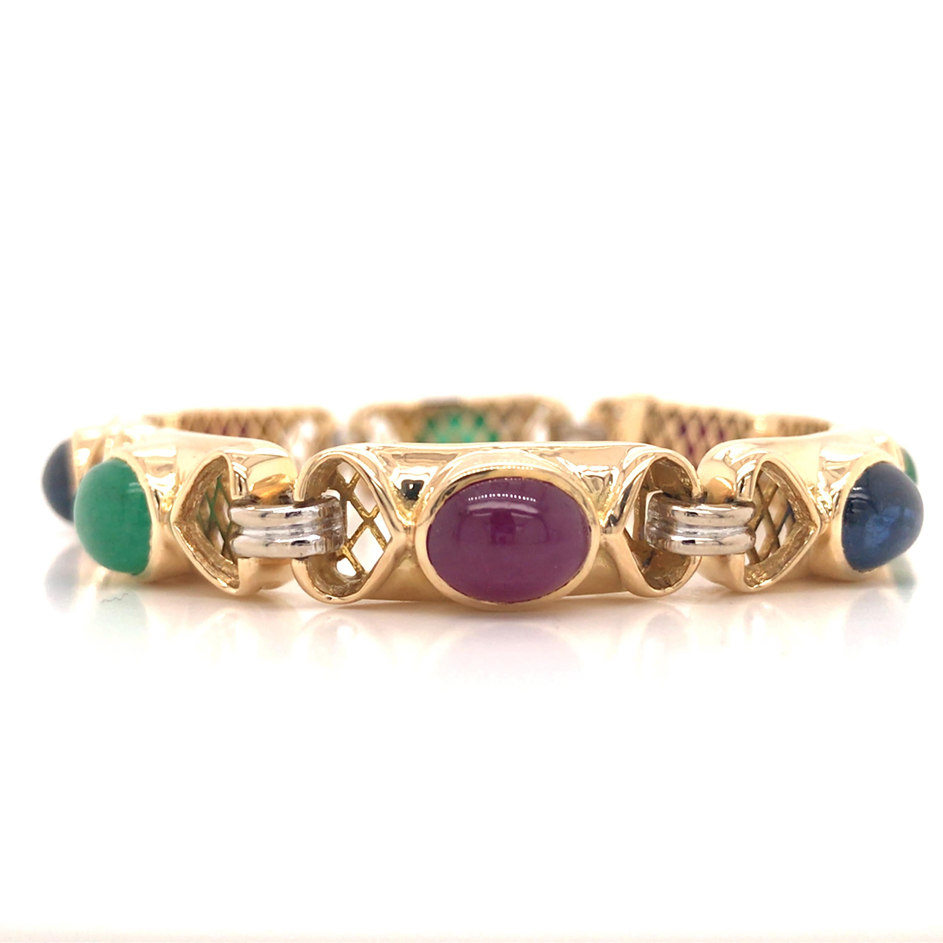 ruby emerald bracelet