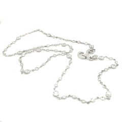 18K Seidengang Diamond-by-the-Yard Necklace White Gold