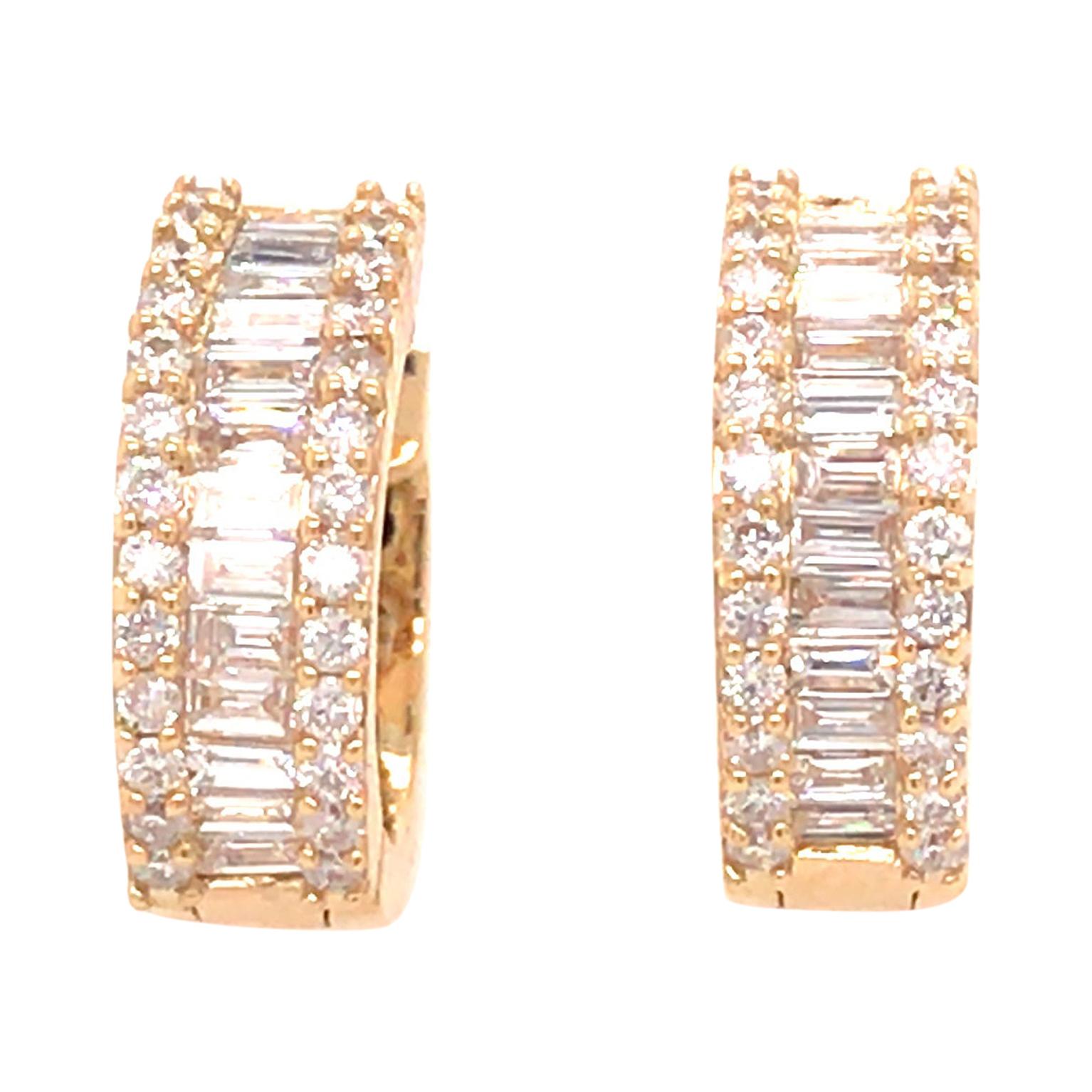 0.503ct Diamond Huggie Earrings In 9ct Yellow Gold main image 0