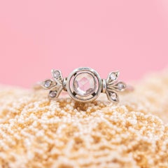 18K Solid gold antique ring - Authentic rose cut diamonds - family heirloom