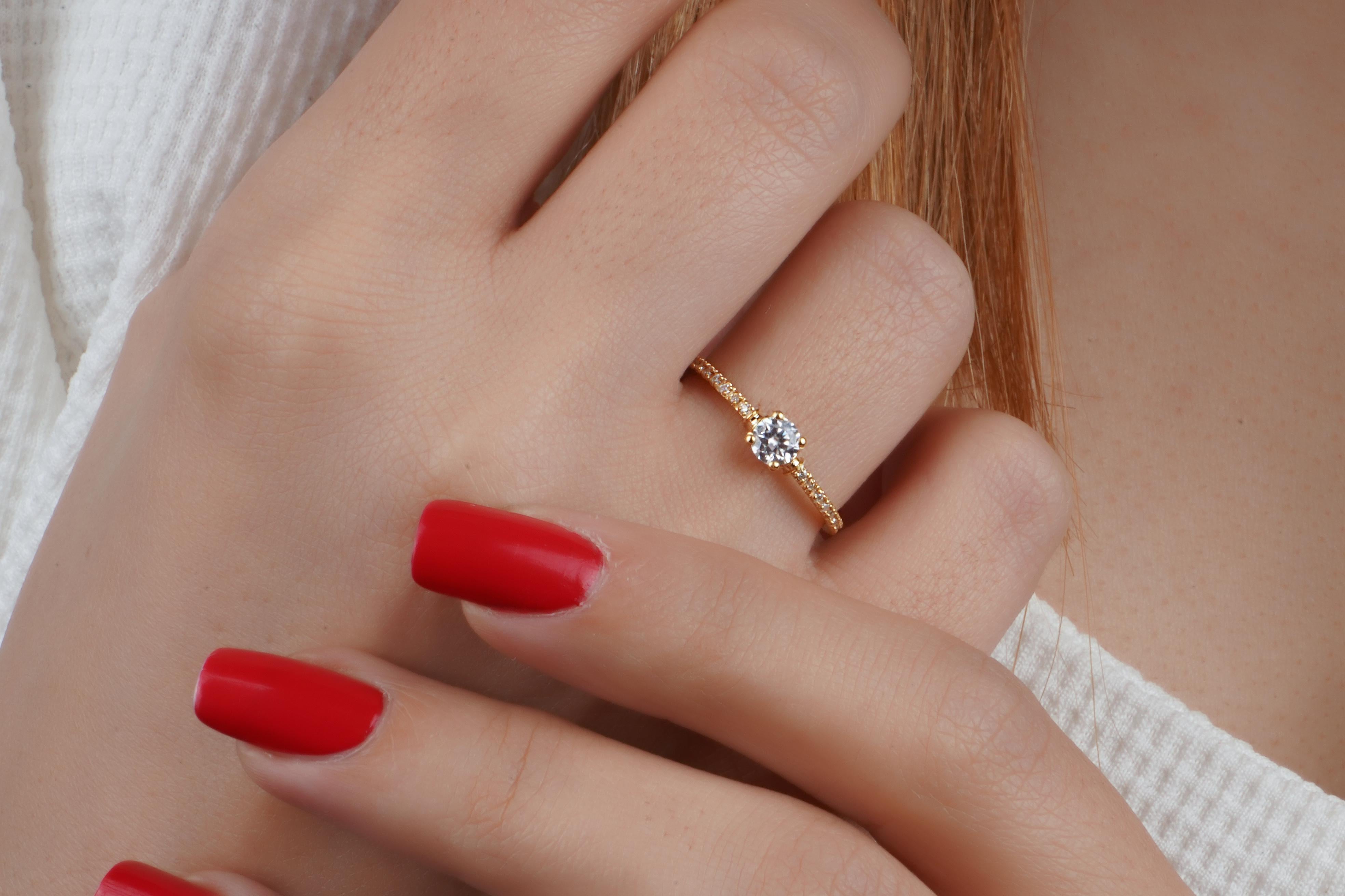 If you are looking for a unique and meaningful gift for yourself or someone special, you will love our 18k gold Endalaus ring with moissanite!

This ring is not just a beautiful accessory, but also a symbol of your personality and values. It is made