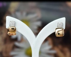 18k Gold Diamond Stud Earrings Dainty Fashion Earrings