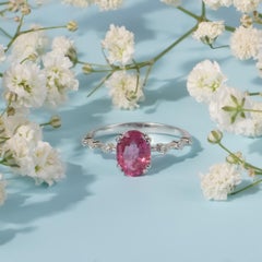 18K solid Gold Diamond Tourmaline Nova ring