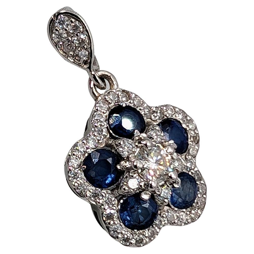 Pendentif Glory saphir en or massif 18 carats (**avec chaîne**) en vente