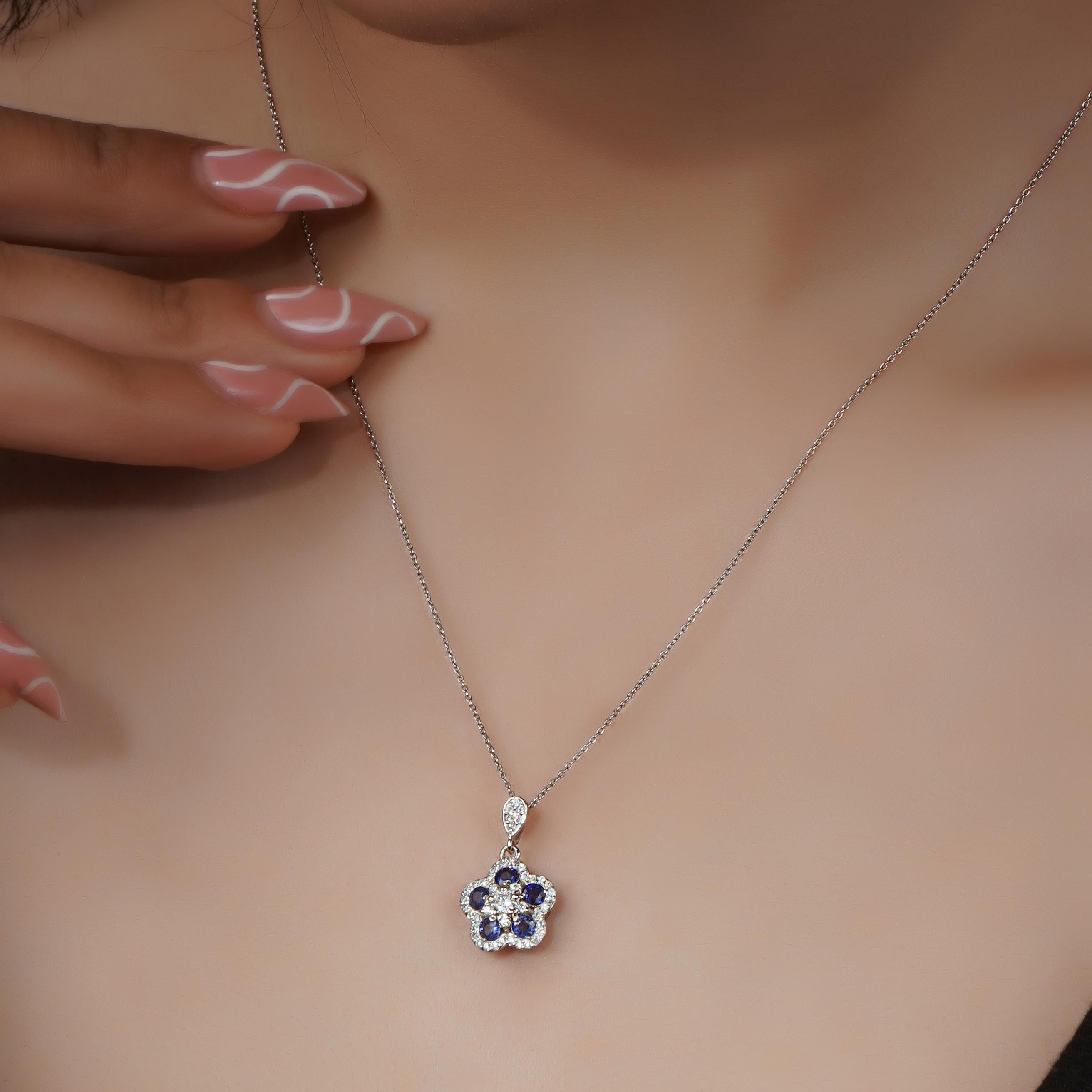 **This item is Necklace only and does not include the chain**

Do you love the color of the sky, the ocean, and the royal? Do you want to own a pendant that is elegant, durable, and affordable? If so, you will love the 18k Solid Gold Glory Sapphire